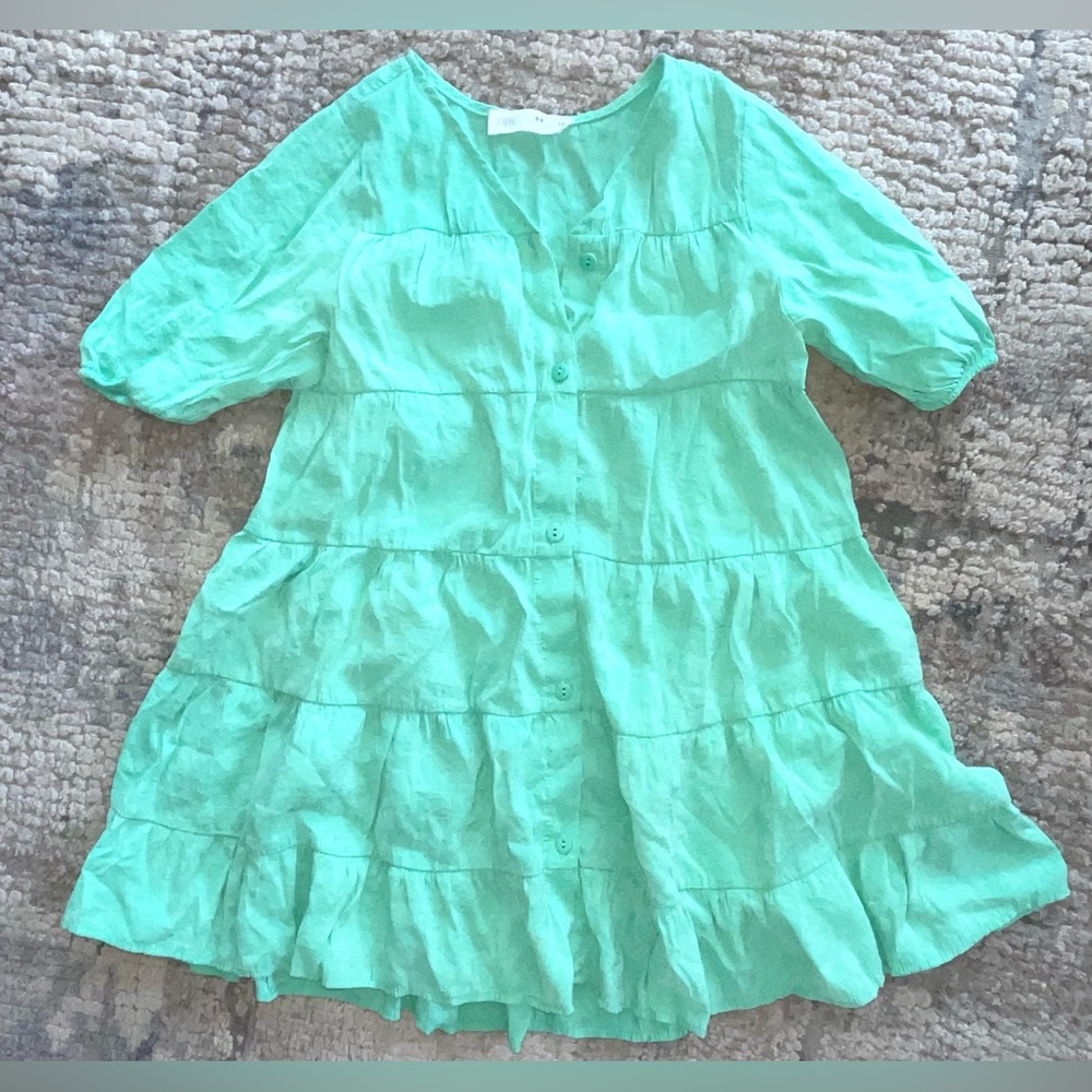 Zara button down dress size 8-9